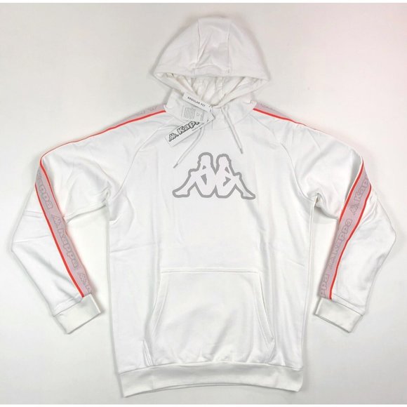 Kappa Other - Kappa Logo Tape Apet 2 Mens XL White Regular Fit Pullover Hoodie Sweatshirt
